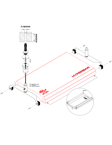 Skylight - Hanging Suspension Kit pour Hyperbar