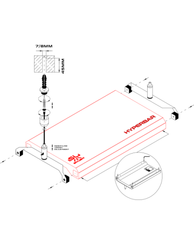 Skylight - Set kit de suspension pour Hyperbar
