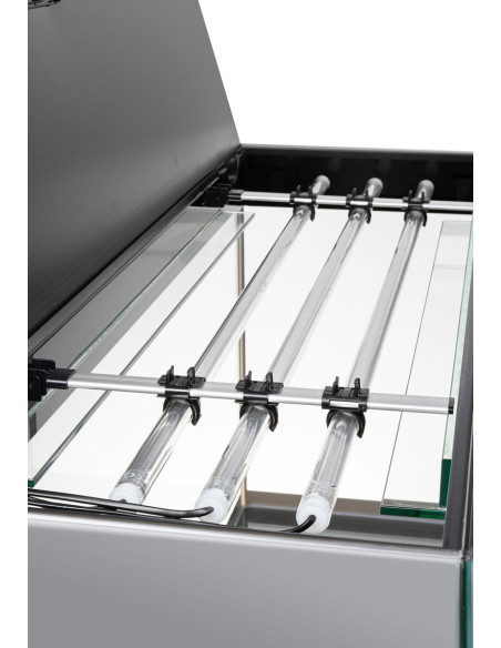 Aquael - Glossy 150 LED Day&Night 2.0 Gris laqué aquarium équipé