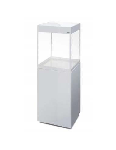 Aquael - Glossy Cube LED Day&Night 2.0 Blanc aquarium équipé