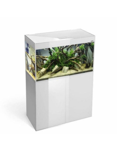 Aquael - Glossy 80 LED Day&Night 2.0 Blanc aquarium équipé