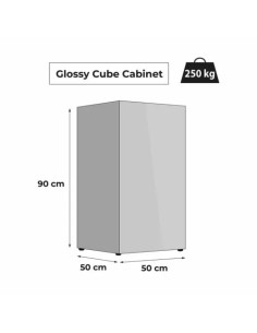 Aquael - Glossy Cube LED Day&Night 2.0 Noir laqué... 2