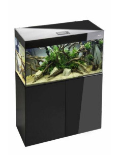 Aquael - Glossy 80 LED Day&Night 2.0 Noir aquarium équipé