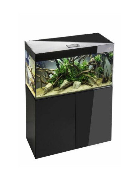Aquael - Glossy 100 LED Day&Night 2.0 Noir aquarium équipé