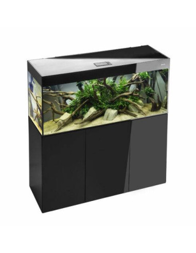 Aquael - Glossy 120 LED Day&Night 2.0 Noir aquarium équipé