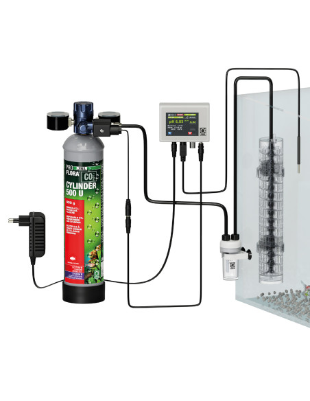 JBL - ProFlora Co2 Professional Set U - Kit co2 avec Contrôleur CO2/pH