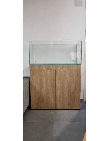 AQL - Set 90cm Meuble + Aquarium 182L - Extra Clair