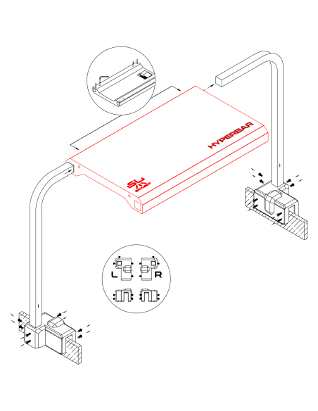 Skylight - Stand Holder Adjustable pour Hyperbar