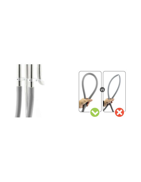 AQL - Tuyau 16/22mm Gris (3mètres)