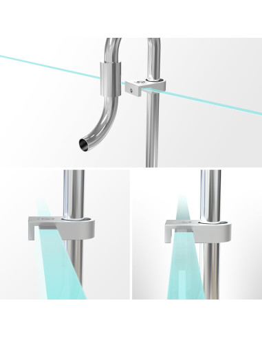 Support Lily Pipe 16/22mm (alliage d'aluminium)