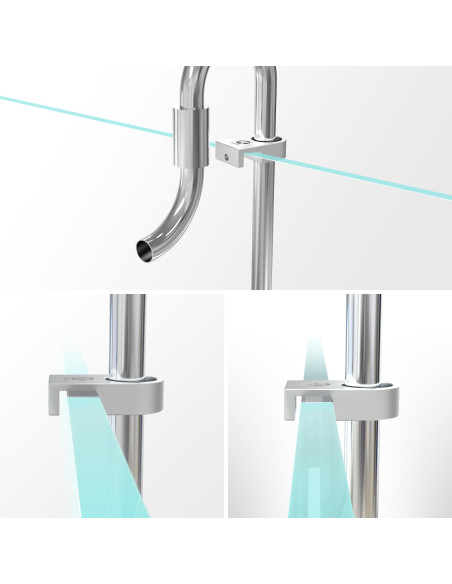 Support Lily Pipe 16/22mm (alliage d'aluminium)