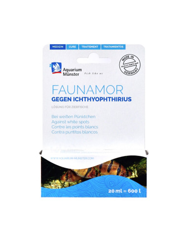 Aquarium Munster - Faunamor 20ml Traitements des points blancs