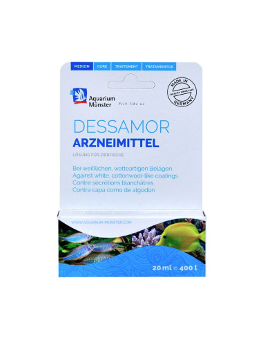 Aquarium Munster - Dessamor 20ml Traitement des infections fongiques