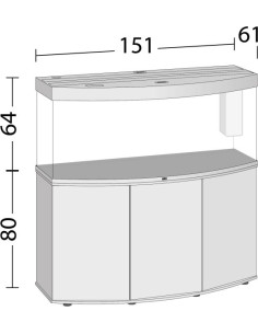 Juwel - Aquarium Vision 450 Led + Meuble noir Équipé 2