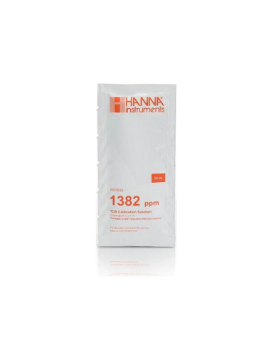 Hanna - Solution d'étalonnage TDS à 1382 mg/L, 1 sachet de 20 mL