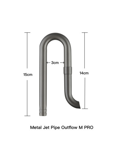 Chihiros - Metal Jet Pipe Outflow Pro M - 12/16mm