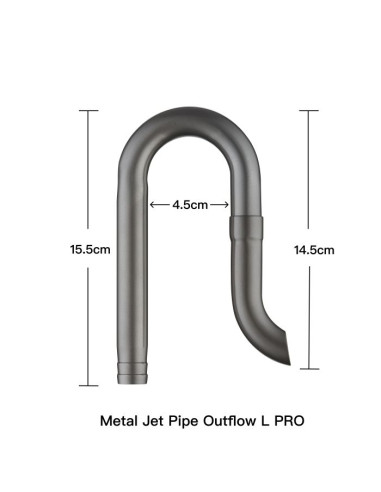 Chihiros - Metal Jet Pipe Outflow Pro L - 16/22mm