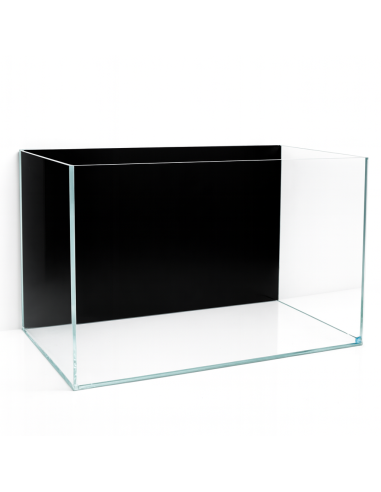 Aquarium 80x45x45H cm Extra Clair avec fond noir