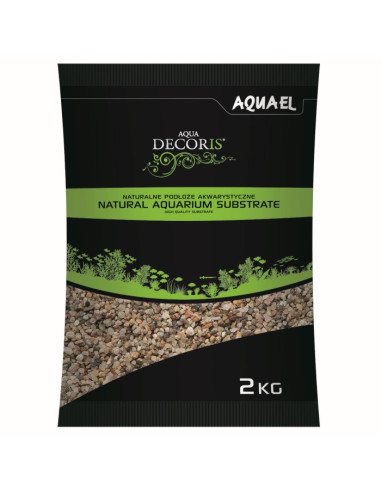 Aquael - Gravier Naturel Multicolor 1,4-2mm 2kg