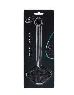 Me - Nano Catch Round - Epuisette ronde télescopique noir
