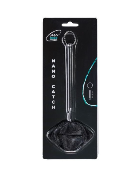 Me - Nano Catch Round - Epuisette ronde télescopique noir