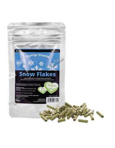 GlasGarten - Shrimp Snack Snow Flakes, Epinards, Bettes