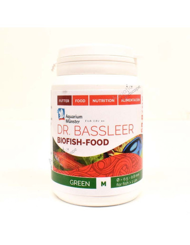 Dr. Bassleer - Biofish Food green M 60gr