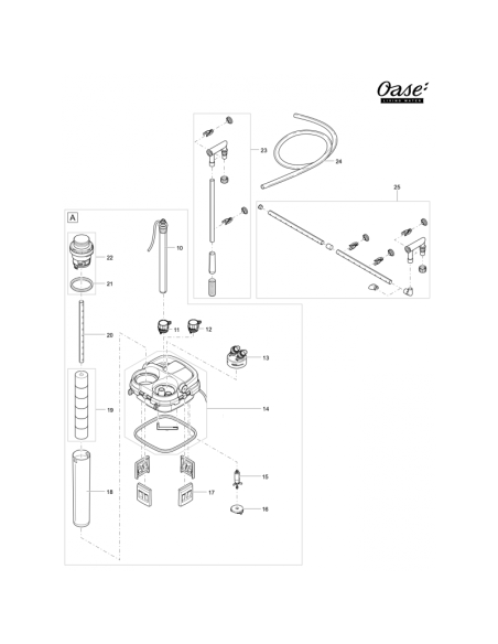 Oase - Tuyau 16/22mm de rechange  (4 mètres)
