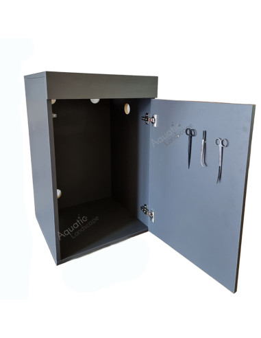 AQL - Meuble Bi-ton Blanc / Chêne - 90x45x80H