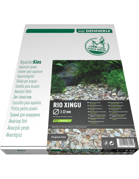 Dennerle - Gravier naturel Plantahunter Rio Xingu MIX 2-22 mm