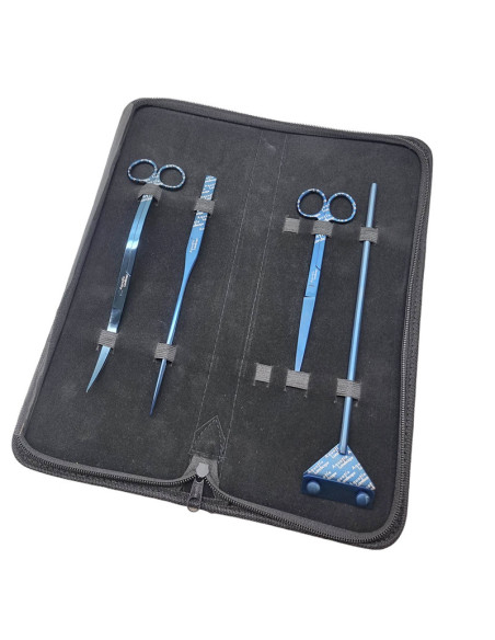 AQL - Kit Aquascaper 4 Outils Blue Titanium