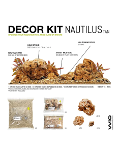 Wio - Nautilus Tanned Decor Kit Aquascaping 2