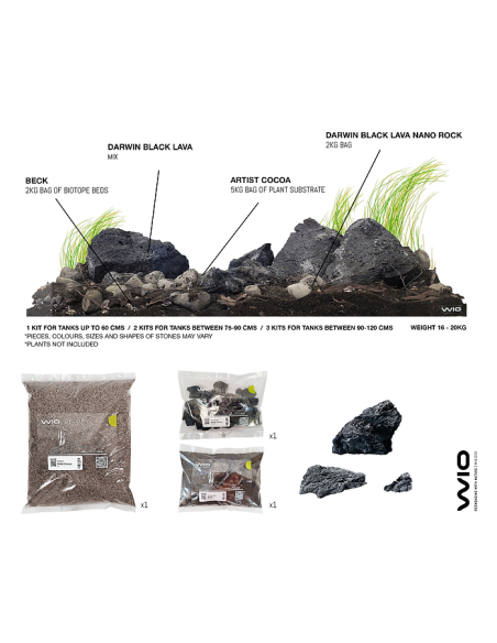 Wio - Beck Decor Kit complet Aquascaping