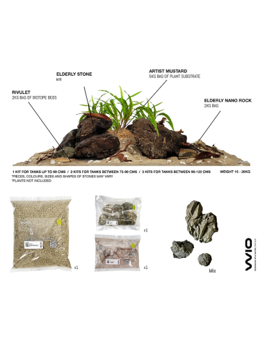 Wio - Rivulet Decor Kit Aquascaping