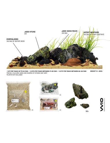Wio - Everglades Decor Kit complet Aquascaping