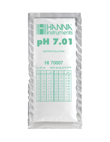 Hanna - Solution tampon pH 7,01 - 1 sachet de 20 mL