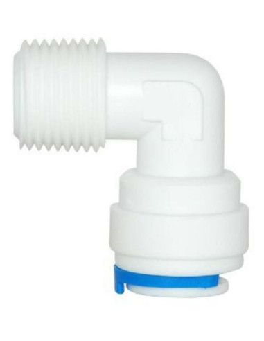 Coude 90° fileté 1/4 Tube osmoseur 3/8