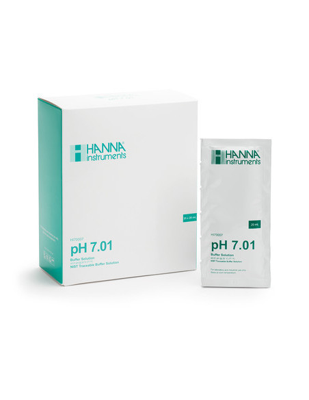 Hanna - Solution tampon pH 7,01 - 25 sachets de 20 mL