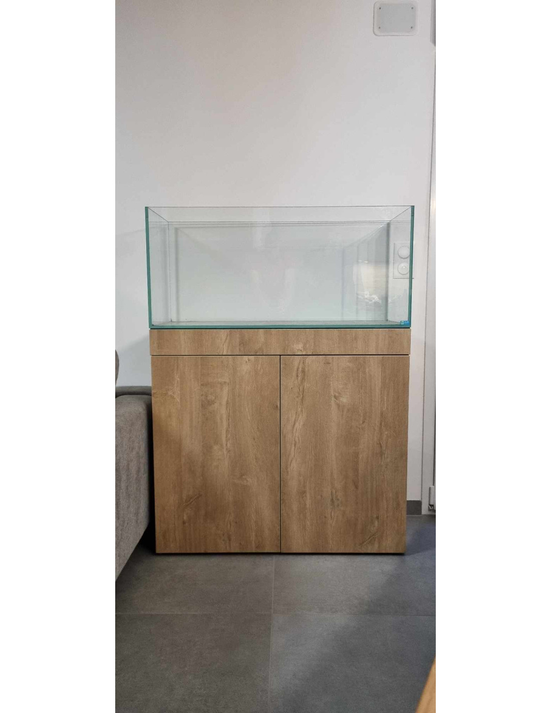 Aquarium de sol intégré en verre super blanc précieux pour
