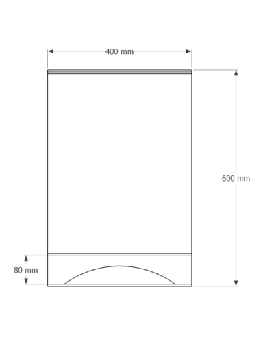 Terrarium 30x30x45H Extra clair