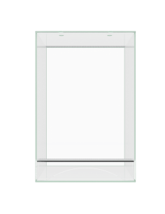 Terrarium 40x40x90H Extra clair