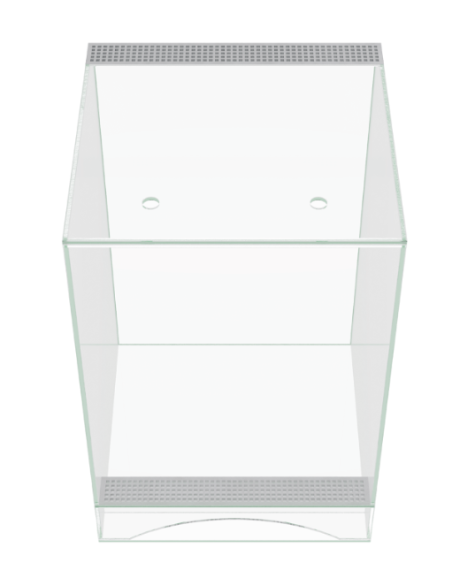 Terrarium 40x40x90H Extra clair