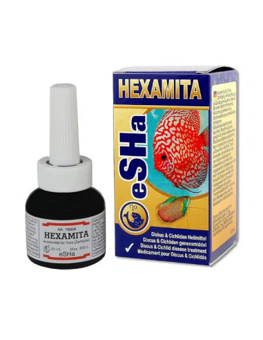 eSHa Hexamita - 20ml Maladie des trous chez le discus et les Cichlidé
